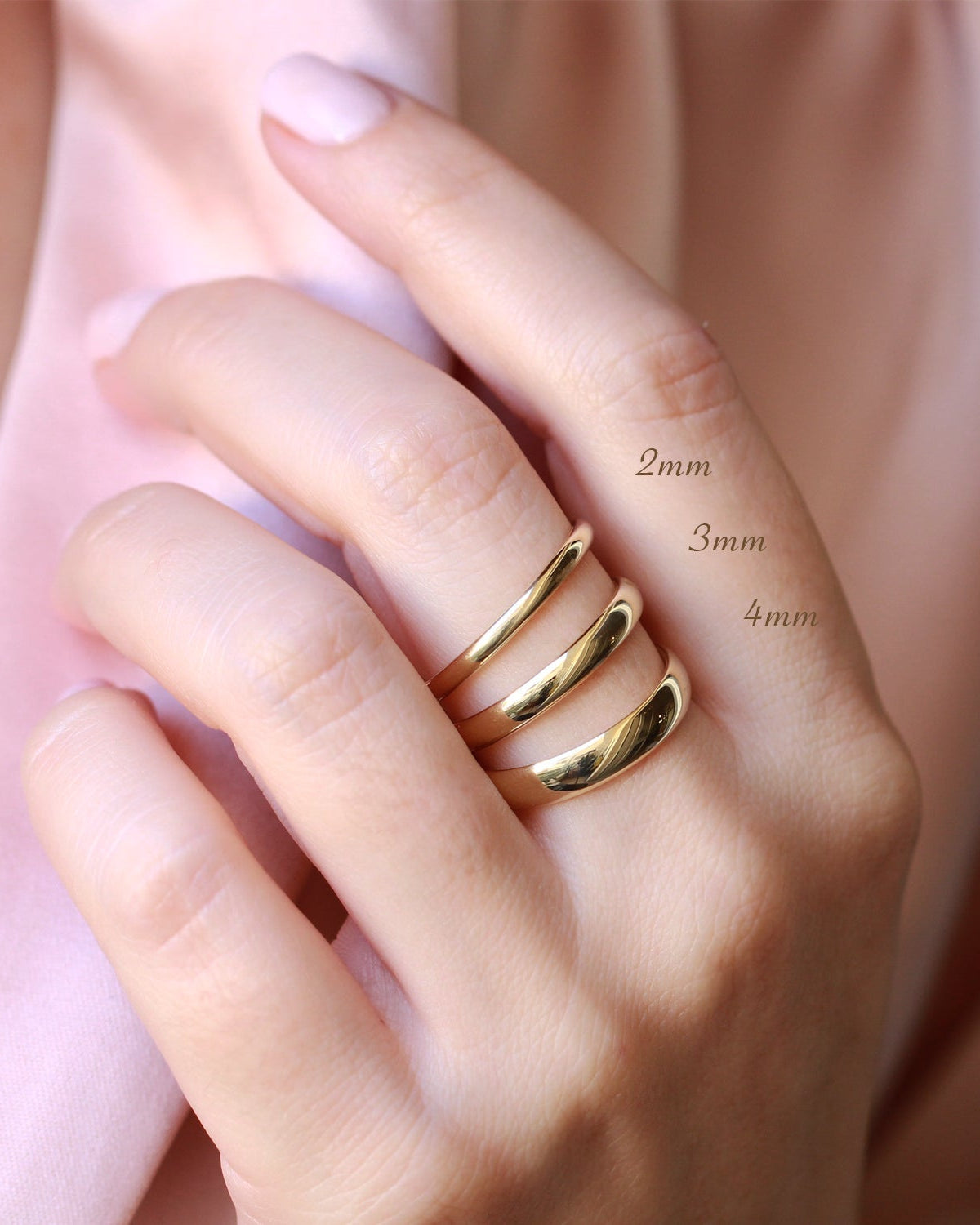 Jessie Gold Wedding Band - 3mm