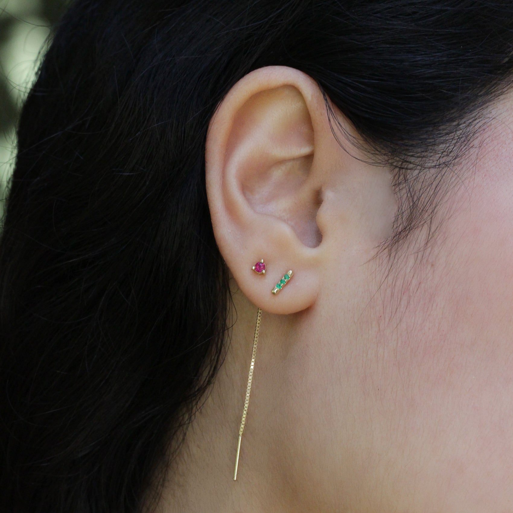 Noni Earring With Ruby