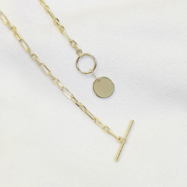 Chiara Necklace on Staples Chain