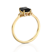 Meghan Ring With Black Diamond