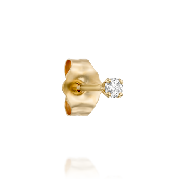 Martina Earring 2 mm White Diamond