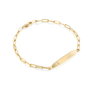 Florence Bracelet With Star setting and  Staple chain