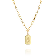 Tag Necklace with Engraving