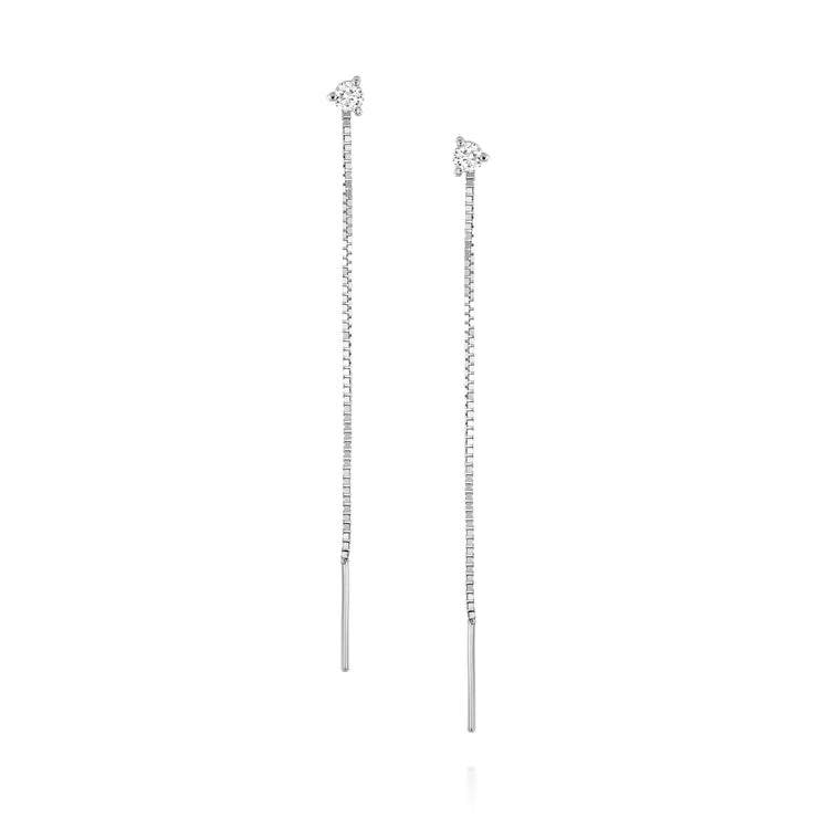 Noni White Diamond Earring