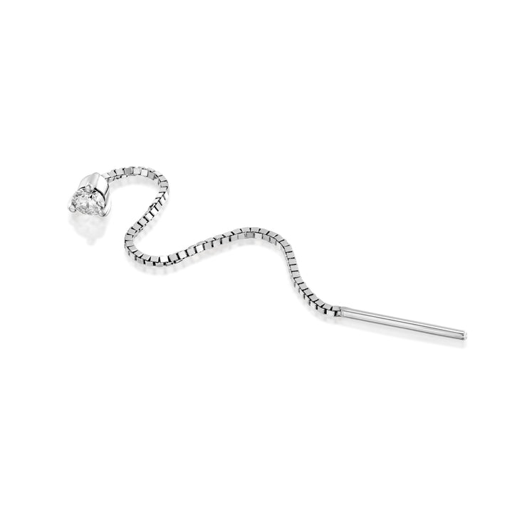 Noni White Diamond Earring