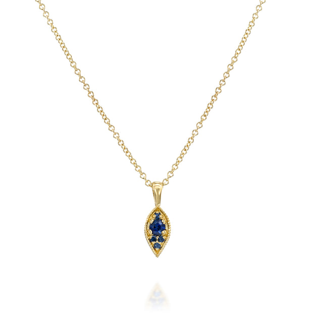 Jane Gold Necklace Sapphire