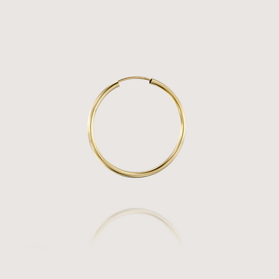 Gold Hoop Earring Large