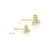 Mini Grace Earring With White Diamonds