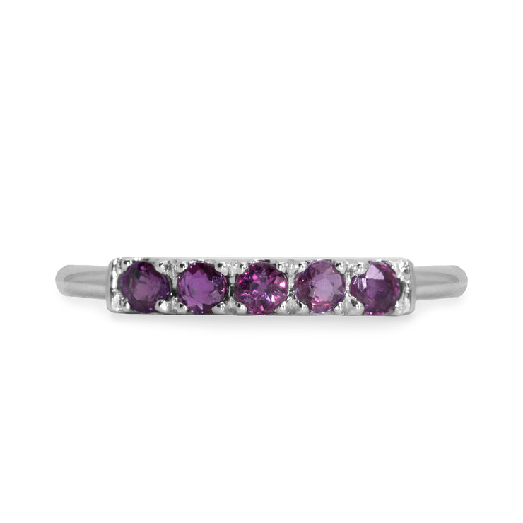 white gold ring amethyst