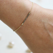 Andrea Gold Bracelet Set With Black Diamonds
