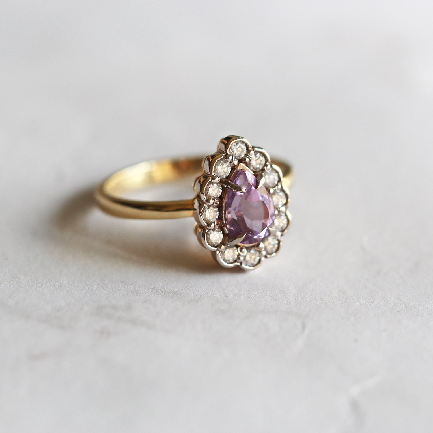 Marie Antoinette Ring With Amethyst