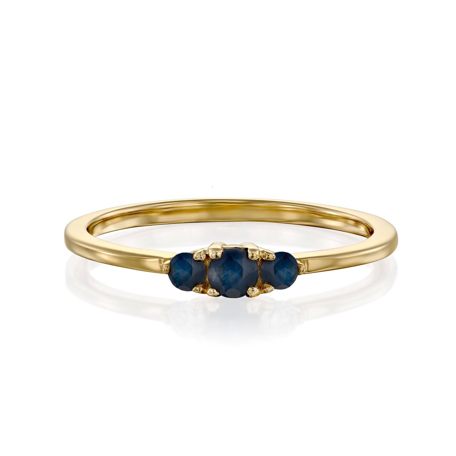 Audrey Gold Ring 3mm Sapphire