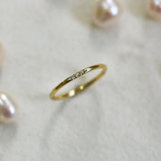 Kelly Ring With 3 White Diamonds