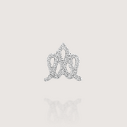 Crown Gold Earring with Diamonds