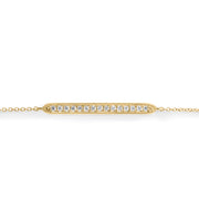 yellow gold elegant bracelet