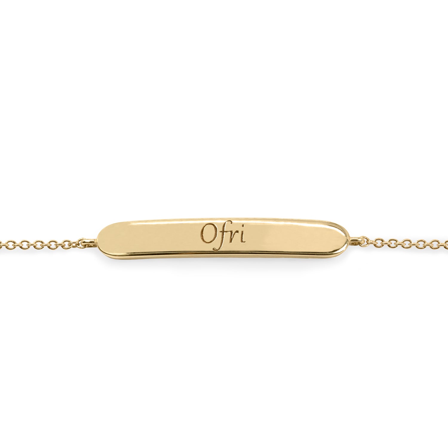Florence Gold Bracelet With Engraving