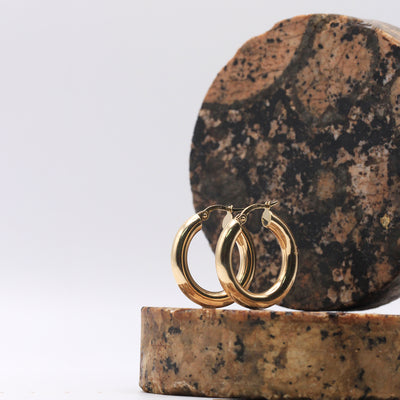 Brandy Gold Hoop Earring 24 mm