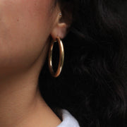 Brandy Gold Hoop Earring 40 mm