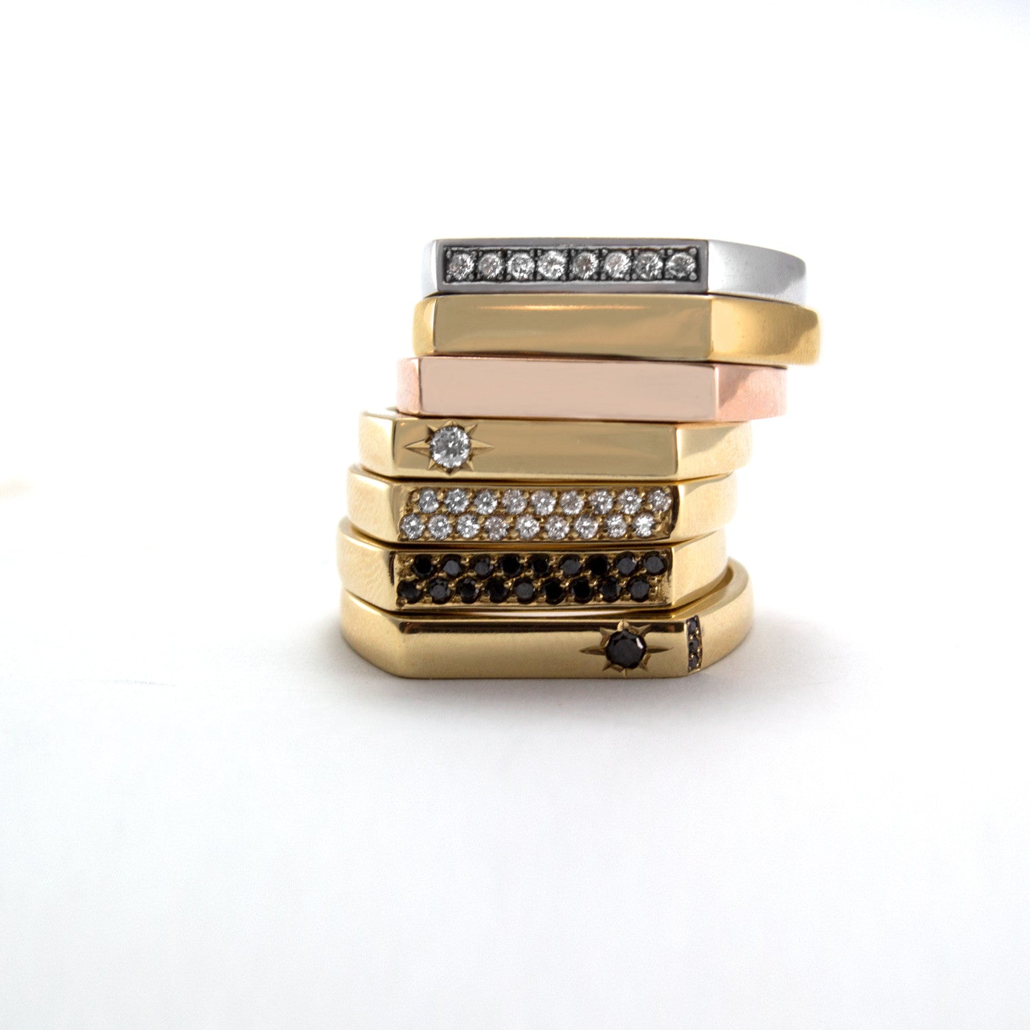 stackable gold ring hotcrown