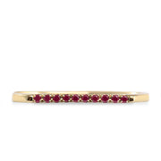 Miranda Encrusted Gold Ring With Rubies