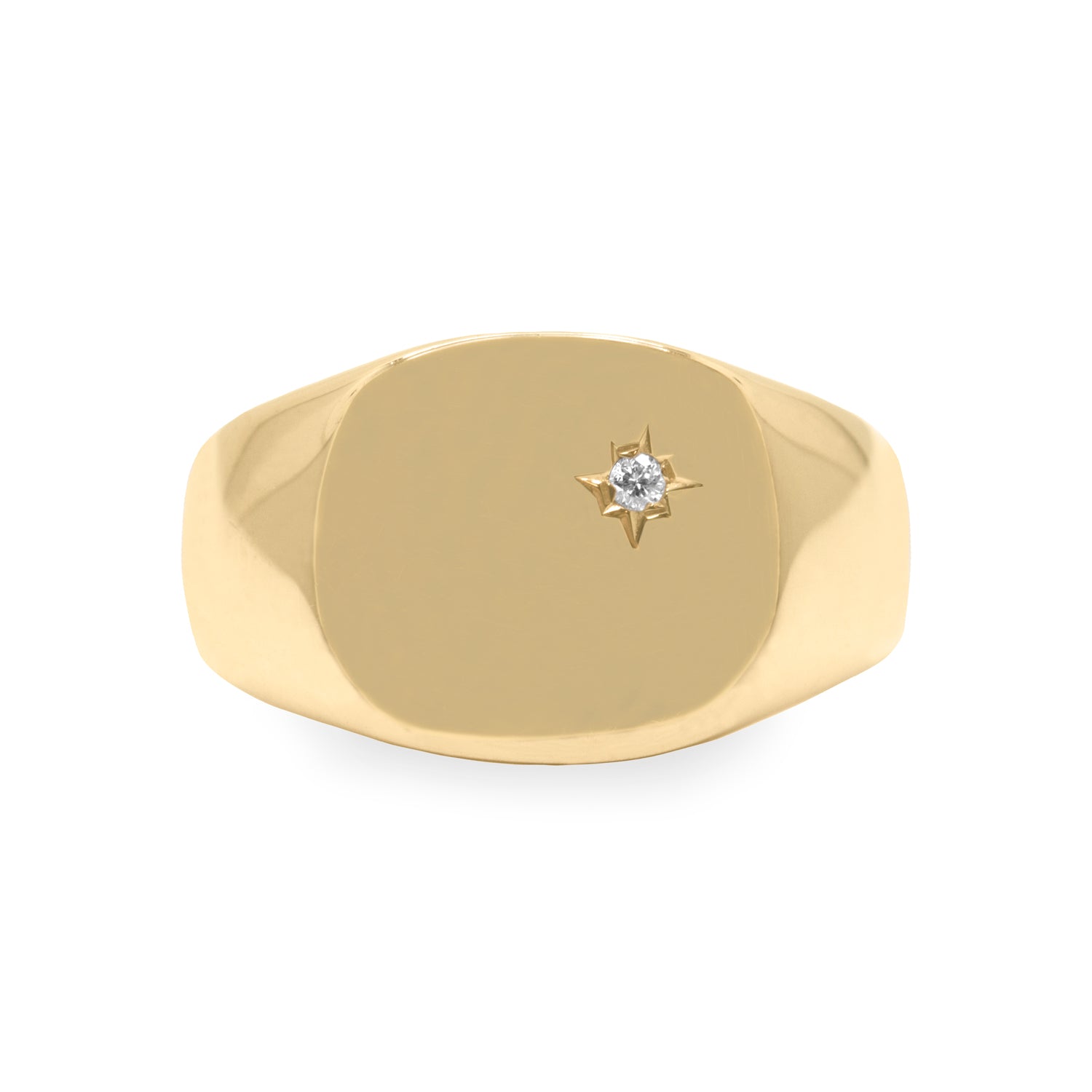 Maria Gold Ring White Diamond