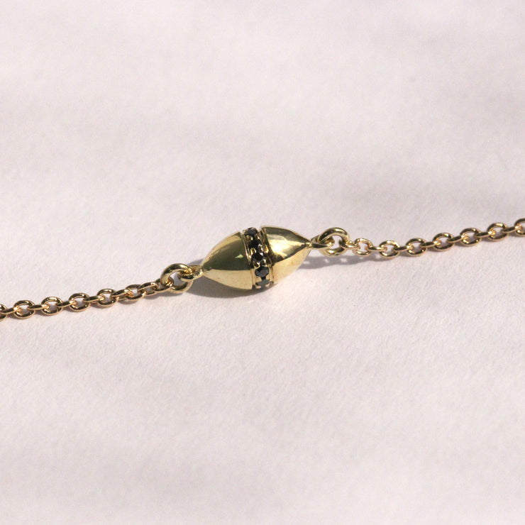 Coco Encrusted Bracelet Black Diamonds