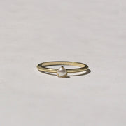 stacking ring with pearl