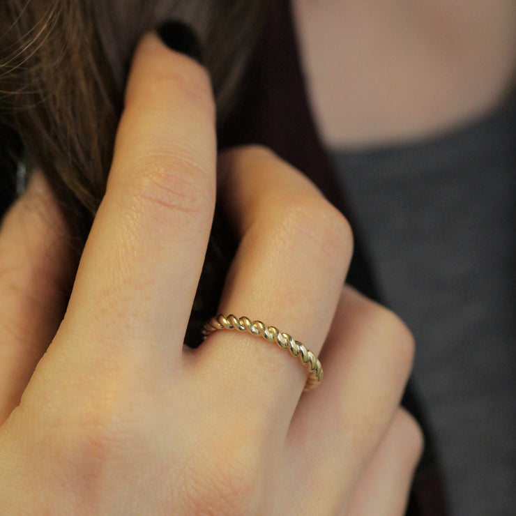 Rope Gold Ring