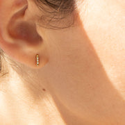 white diamond bar earrings
