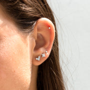 white gold stud earrings round diamonds