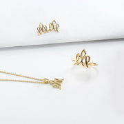 gold crown hotcrown logo necklace