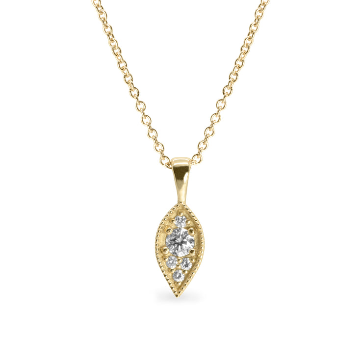 Jane gold neclace with diamonds