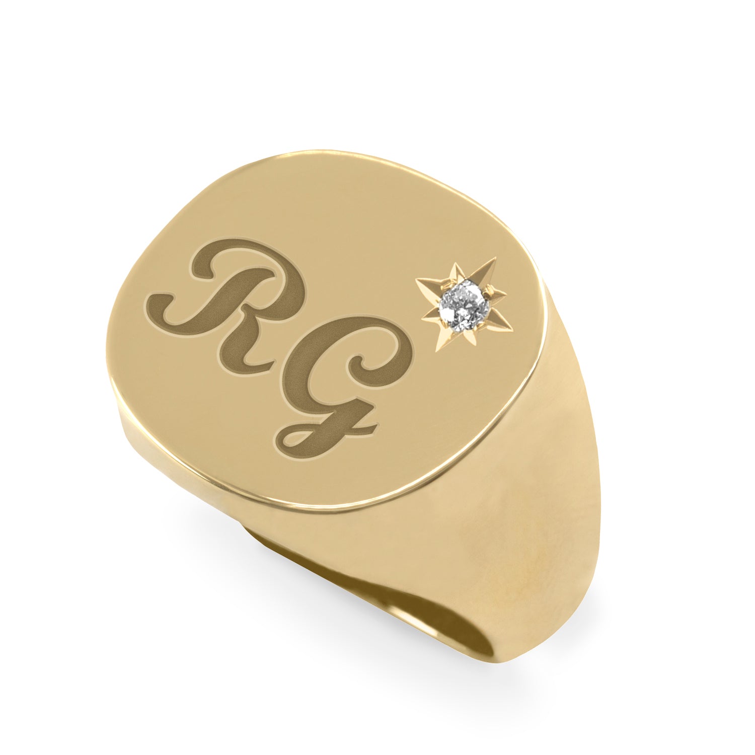 Mila Ring Star Setting and Engraving