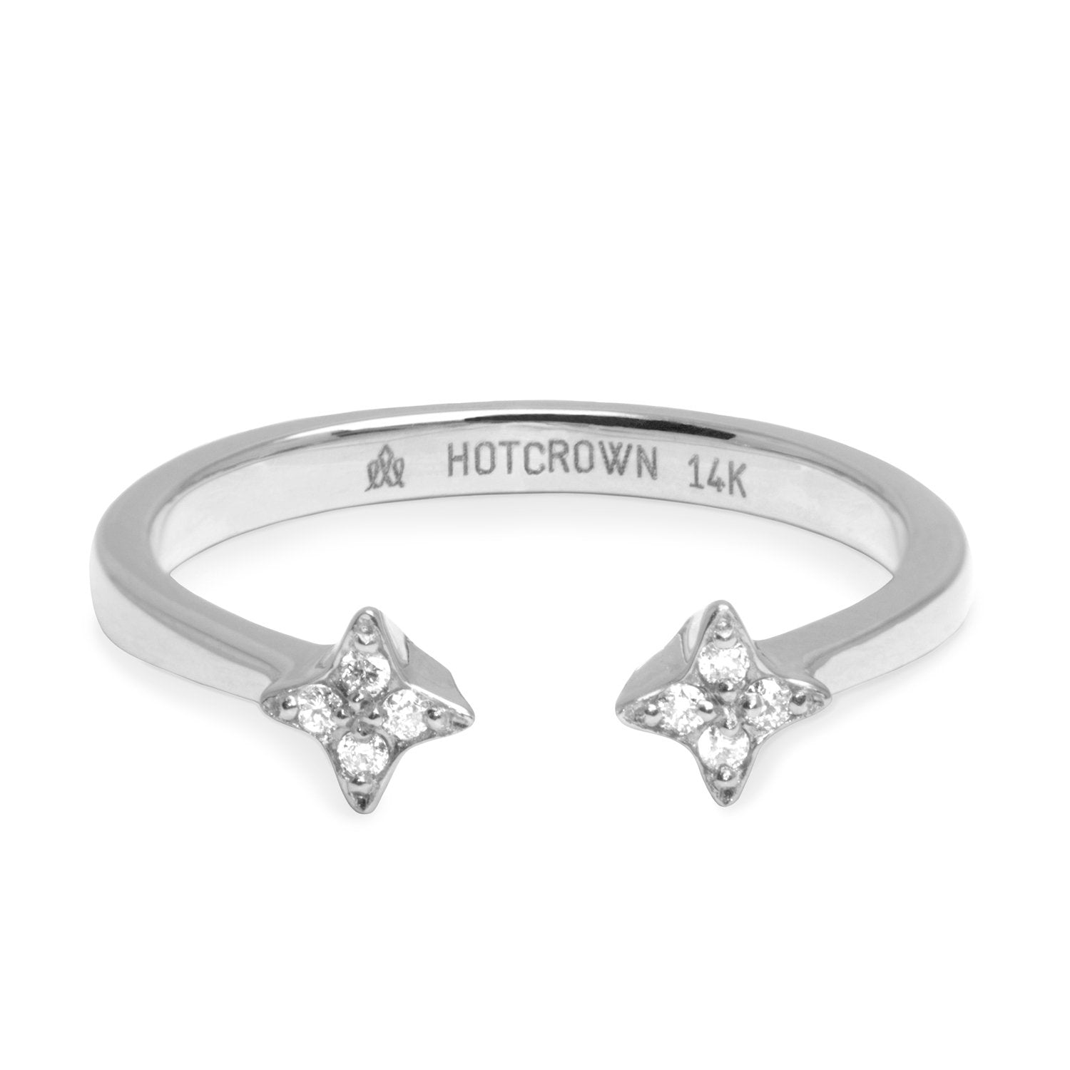 Mercury Ring With White Diamonds