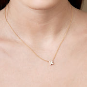 Valentina Gold Necklace White Diamonds