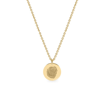 Chiara Gold Necklace With Fingerprint