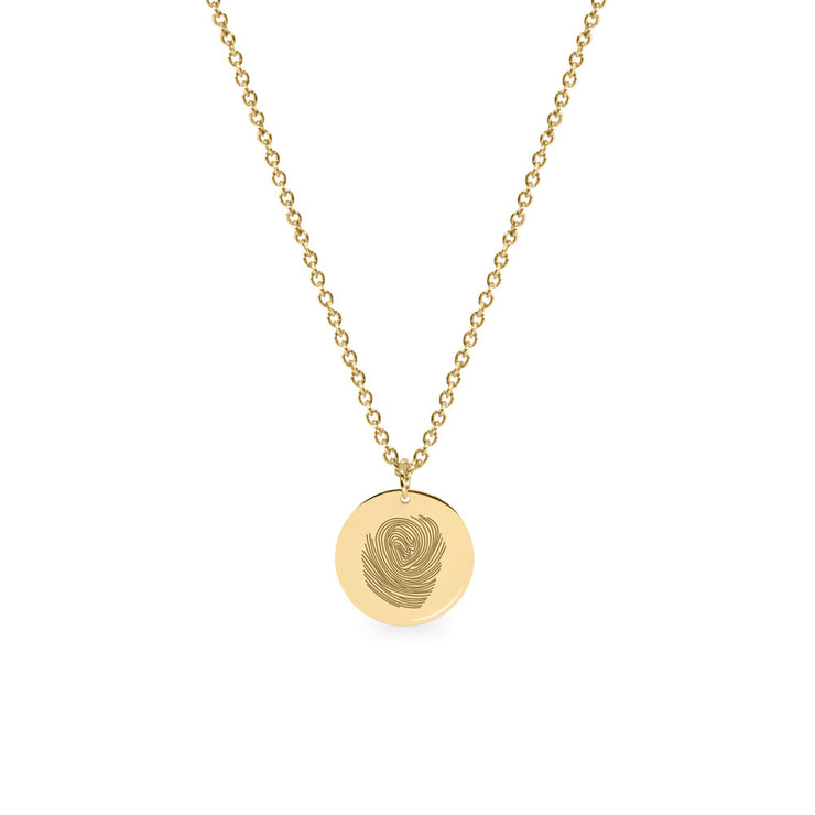 Chiara Gold Necklace With Fingerprint