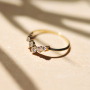 Harmon ring With White Diamonds
