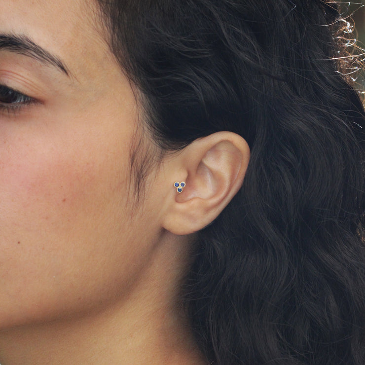 Henrietta Piercing Earring With Sapphires