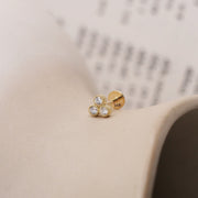 Henrietta Piercing Earring white Diamonds