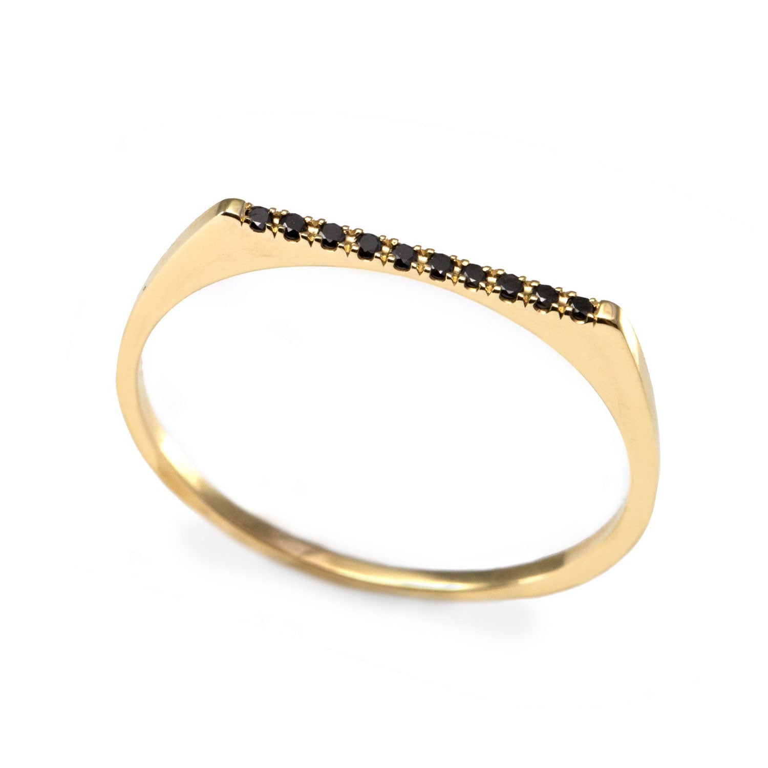 super thin ring with diamonds
