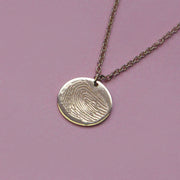 Chiara Gold Necklace With Fingerprint