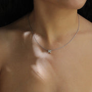 Valentina Gold Necklace White Diamonds